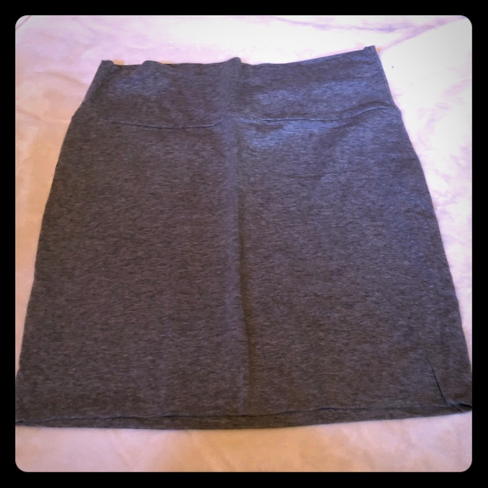 Gray mini skirt